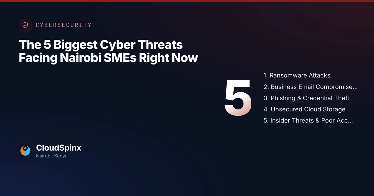 The 5 Biggest Cyber Threats Facing Nairobi SMEs Right Now