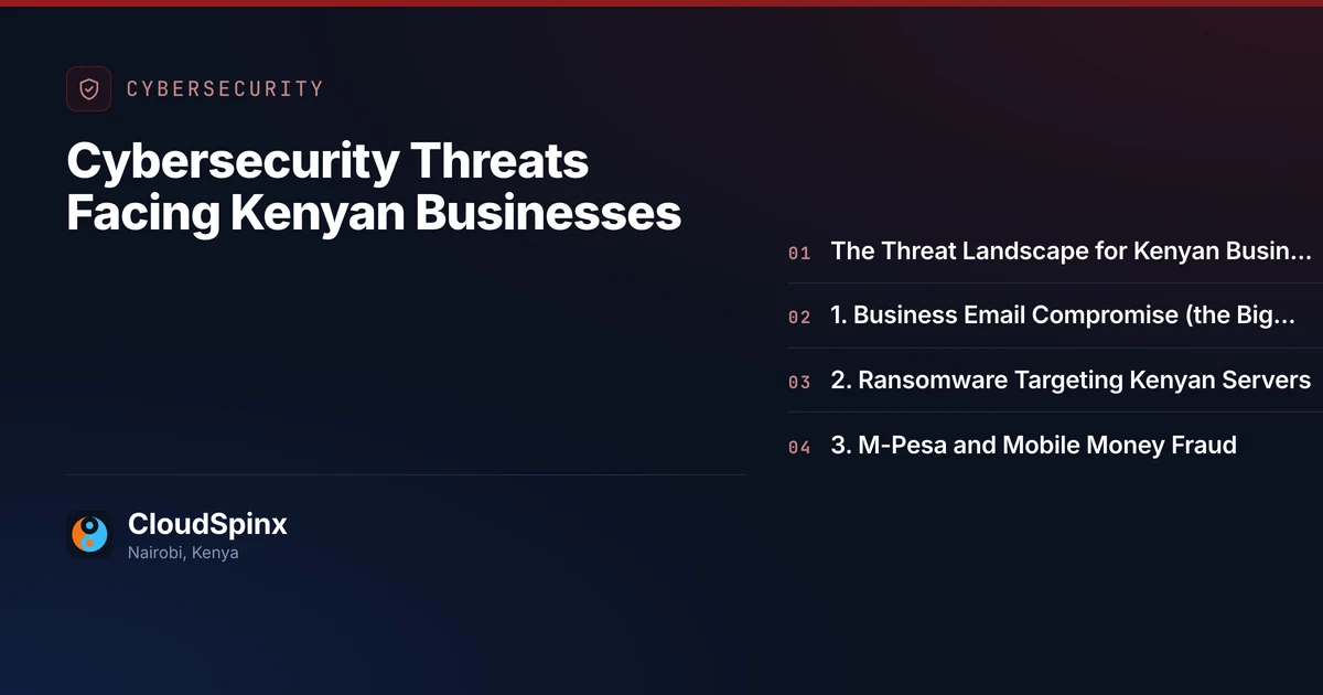 Cybersecurity Threats Facing Kenyan Businesses